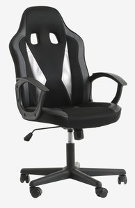 Scaun gaming HARLEV plasă negru